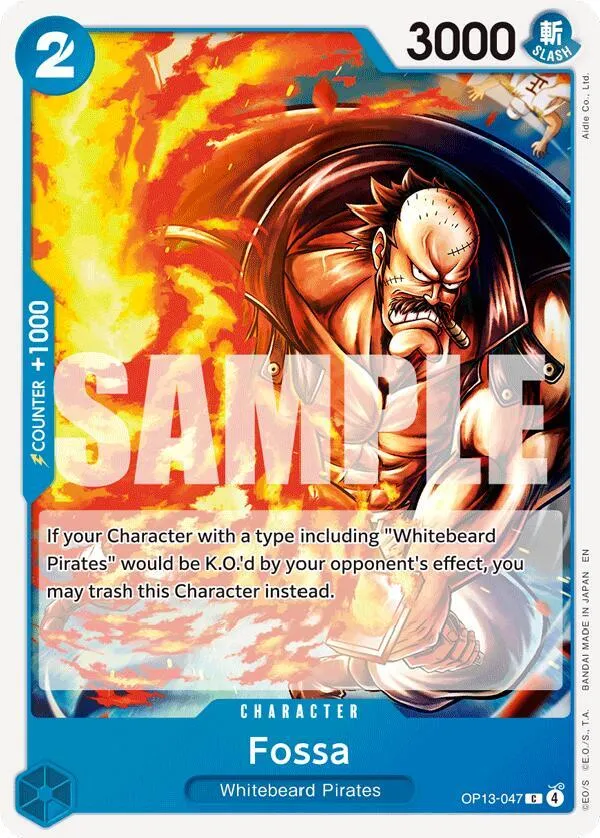 Fossa — Carrying On His Will — One Piece Card Game
