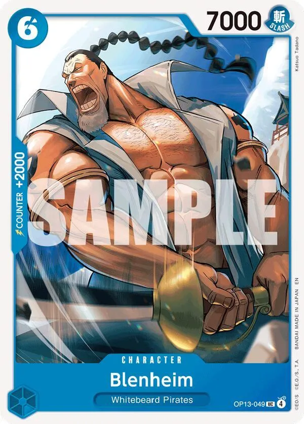 Blenheim — Carrying On His Will — One Piece Card Game