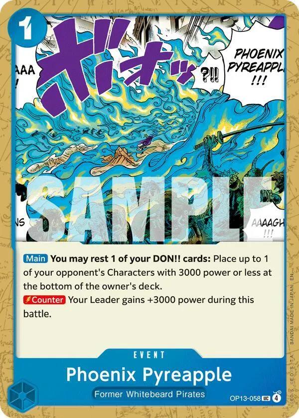 Phoenix Pyreapple — Carrying On His Will — One Piece Card Game
