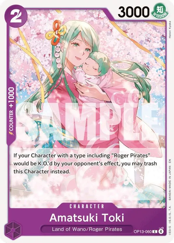 Amatsuki Toki — Carrying On His Will — One Piece Card Game