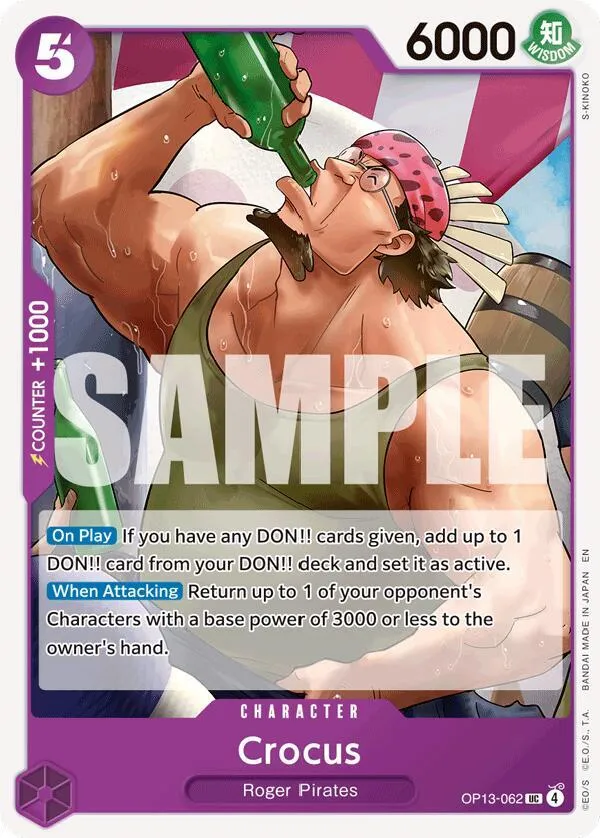 Crocus — Carrying On His Will — One Piece Card Game