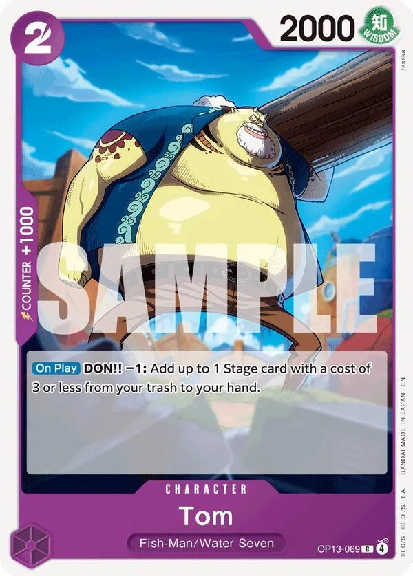 Tom — Carrying On His Will — One Piece Card Game