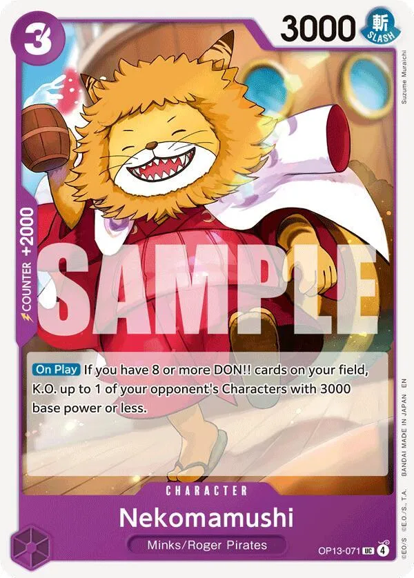 Nekomamushi — Carrying On His Will — One Piece Card Game