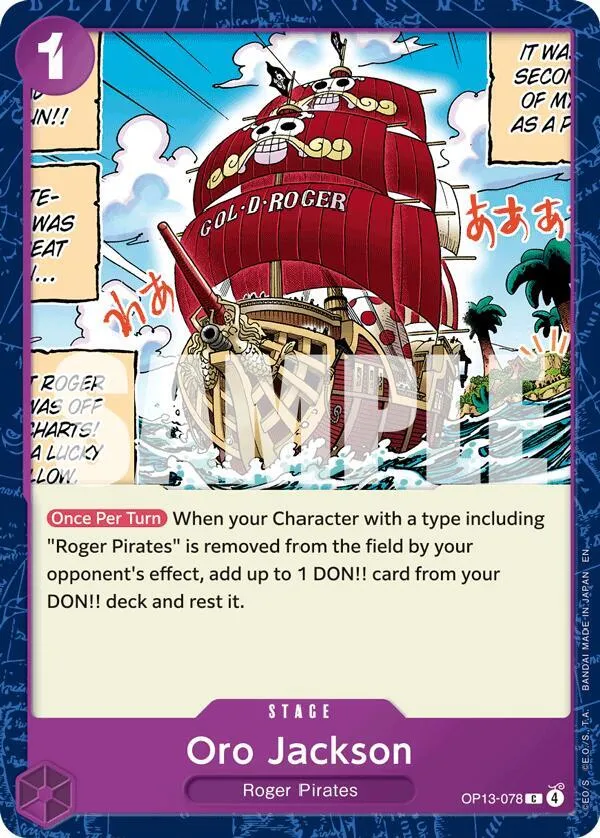 Oro Jackson — Carrying On His Will — One Piece Card Game