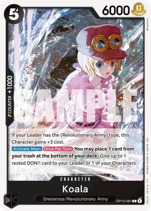 Koala — Carrying On His Will — One Piece Card Game