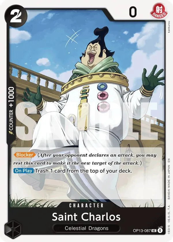 Saint Charlos — Carrying On His Will — One Piece Card Game