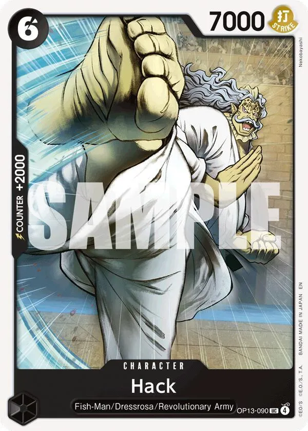 Hack — Carrying On His Will — One Piece Card Game