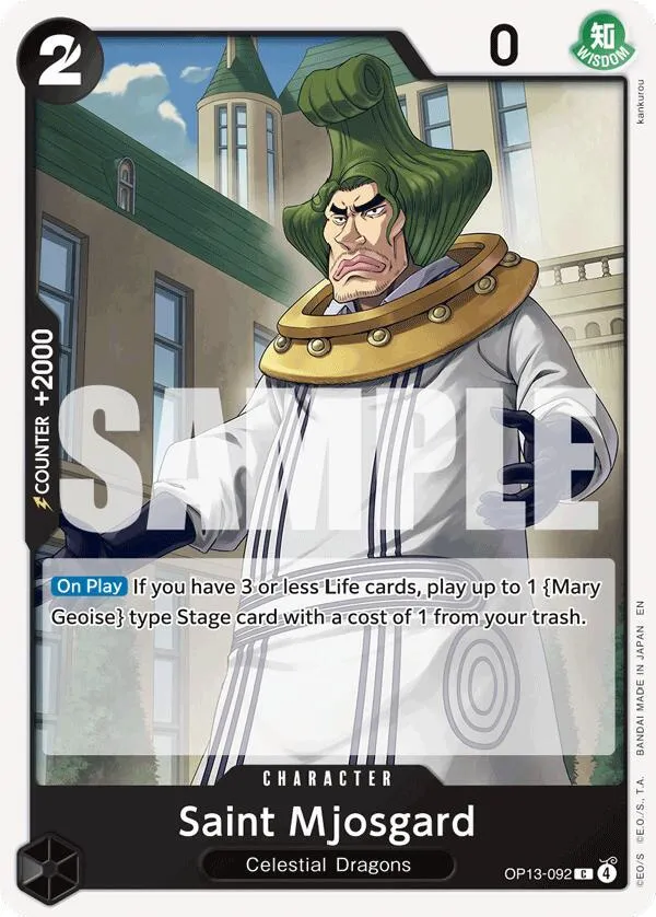 Saint Mjosgard — Carrying On His Will — One Piece Card Game