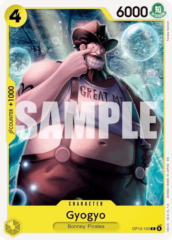 Gyogyo — Carrying On His Will — One Piece Card Game