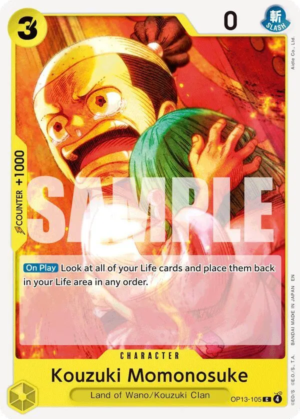 Kouzuki Momonosuke — Carrying On His Will — One Piece Card Game