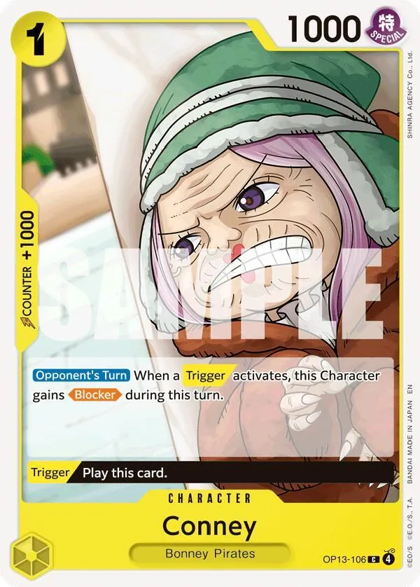 Conney — Carrying On His Will — One Piece Card Game