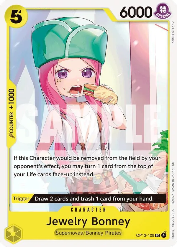 Jewelry Bonney (109) — Carrying On His Will — One Piece Card Game