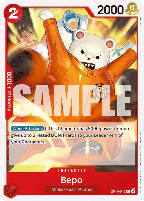 Bepo — The Azure Sea's Seven — One Piece Card Game