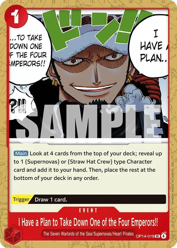I Have a Plan to Take Down One of the Four Emperors!! — The Azure Sea's Seven — One Piece Card Game