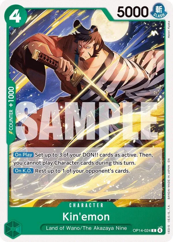 Kin'emon — The Azure Sea's Seven — One Piece Card Game