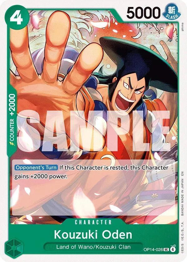 Kouzuki Oden — The Azure Sea's Seven — One Piece Card Game