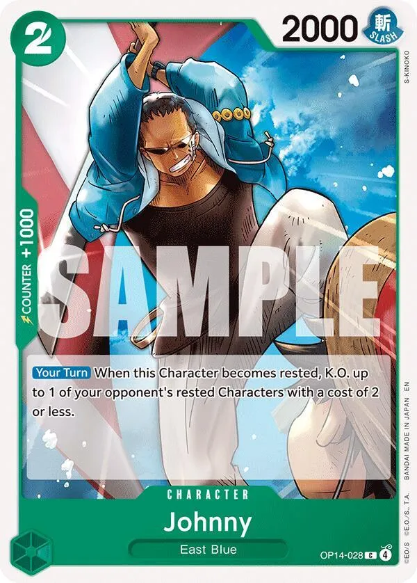Johnny — The Azure Sea's Seven — One Piece Card Game
