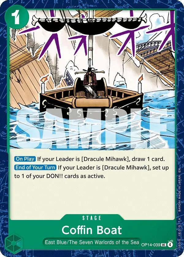 Coffin Boat — The Azure Sea's Seven — One Piece Card Game