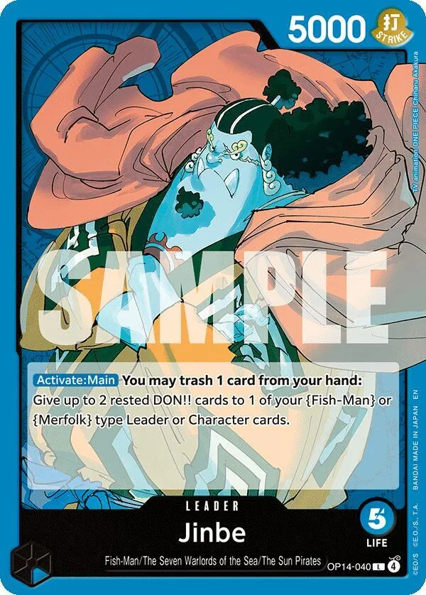 Jinbe (OP14-040) — The Azure Sea's Seven — One Piece Card Game