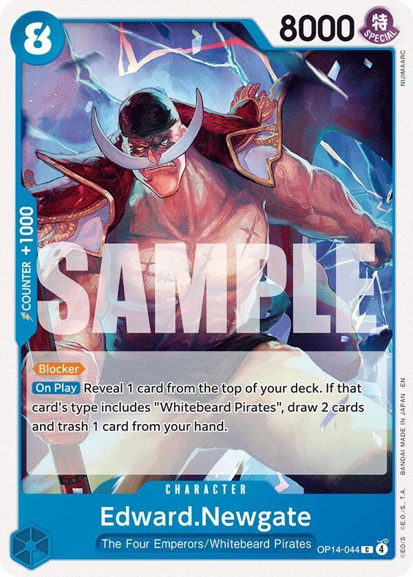 Edward.Newgate — The Azure Sea's Seven — One Piece Card Game