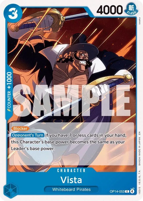 Vista — The Azure Sea's Seven — One Piece Card Game