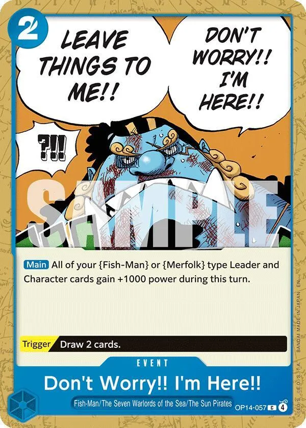 Don't Worry!! I'm Here!! — The Azure Sea's Seven — One Piece Card Game