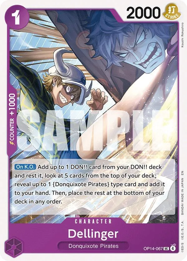 Dellinger — The Azure Sea's Seven — One Piece Card Game
