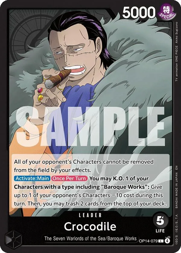 Crocodile - OP14-079 — The Azure Sea's Seven — One Piece Card Game