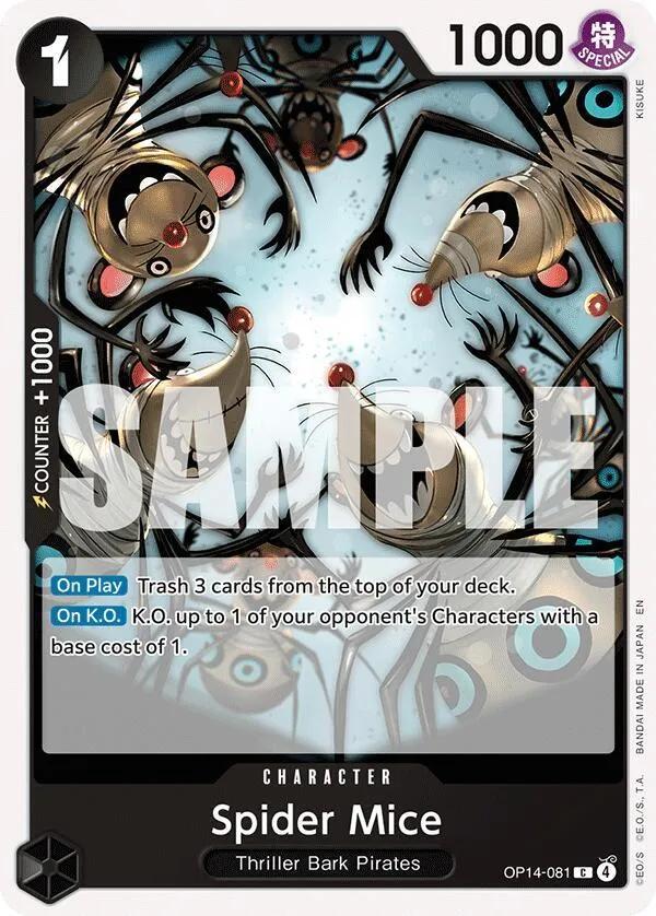 Spider Mice — The Azure Sea's Seven — One Piece Card Game