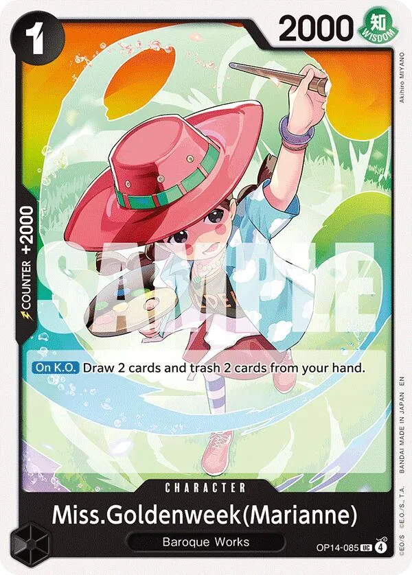 Miss.Goldenweek(Marianne) — The Azure Sea's Seven — One Piece Card Game