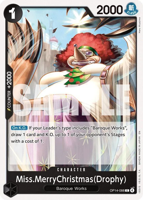 Miss.MerryChristmas(Drophy) — The Azure Sea's Seven — One Piece Card Game