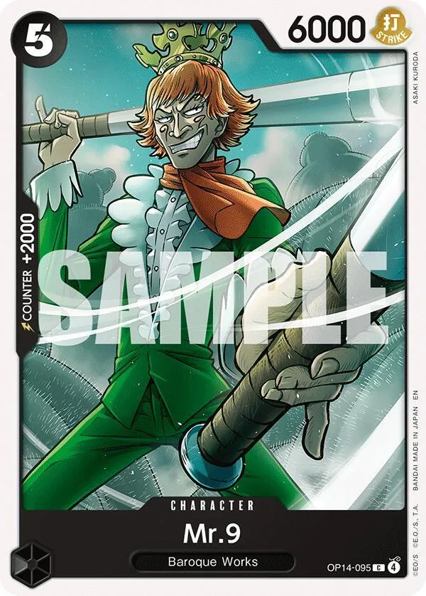 Mr.9 — The Azure Sea's Seven — One Piece Card Game