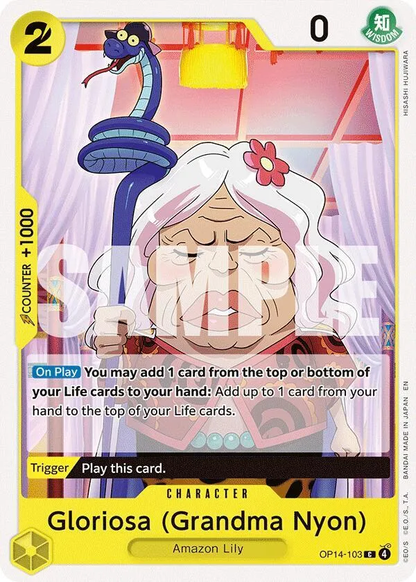 Gloriosa (Grandma Nyon) — The Azure Sea's Seven — One Piece Card Game
