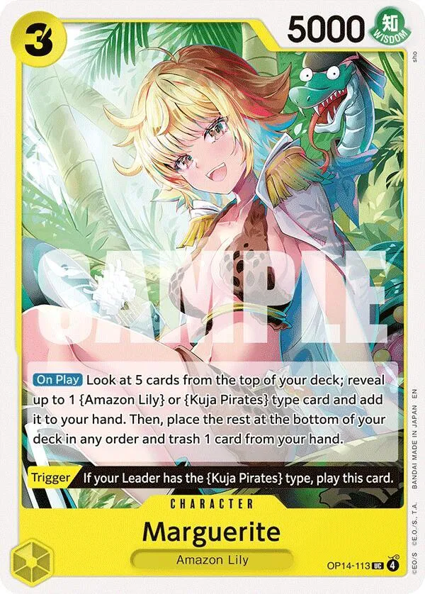 Marguerite — The Azure Sea's Seven — One Piece Card Game