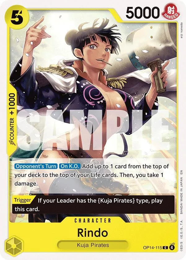 Rindo — The Azure Sea's Seven — One Piece Card Game