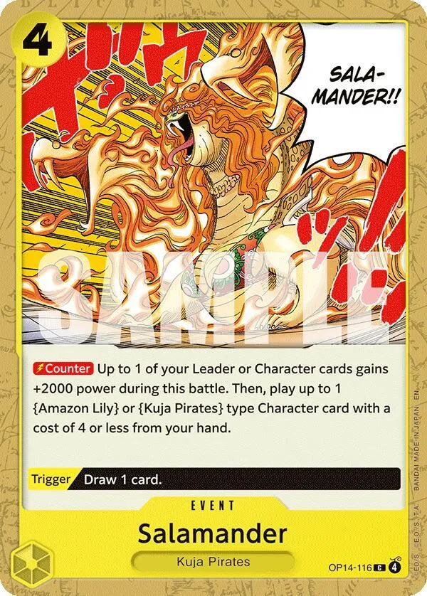 Salamander — The Azure Sea's Seven — One Piece Card Game