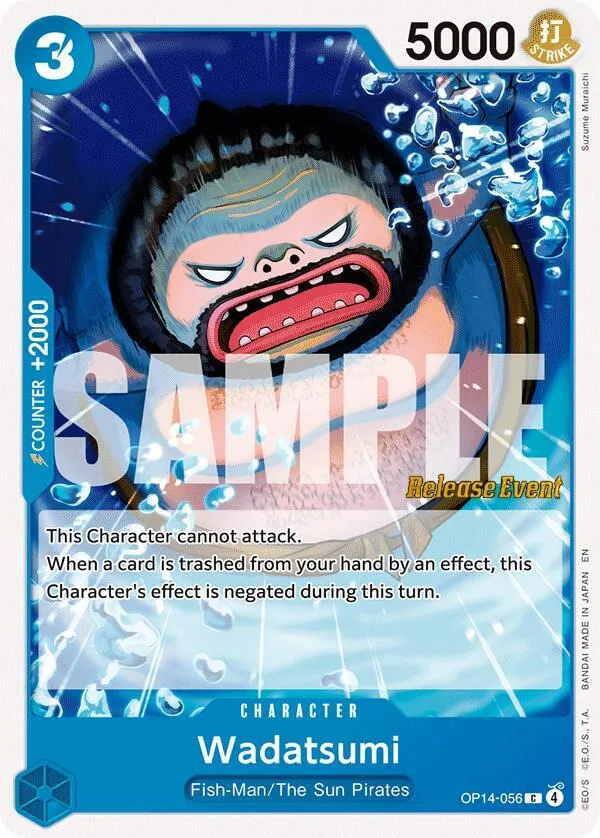 Wadatsumi — The Azure Sea's Seven Release Event Cards — One Piece Card Game