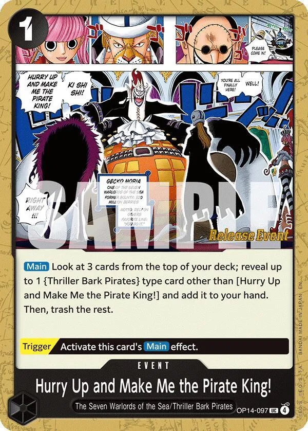 Hurry Up and Make Me the Pirate King! — The Azure Sea's Seven Release Event Cards — One Piece Card Game