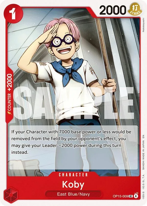 Koby (OP15-009) — Adventure on Kami's Island — One Piece Card Game