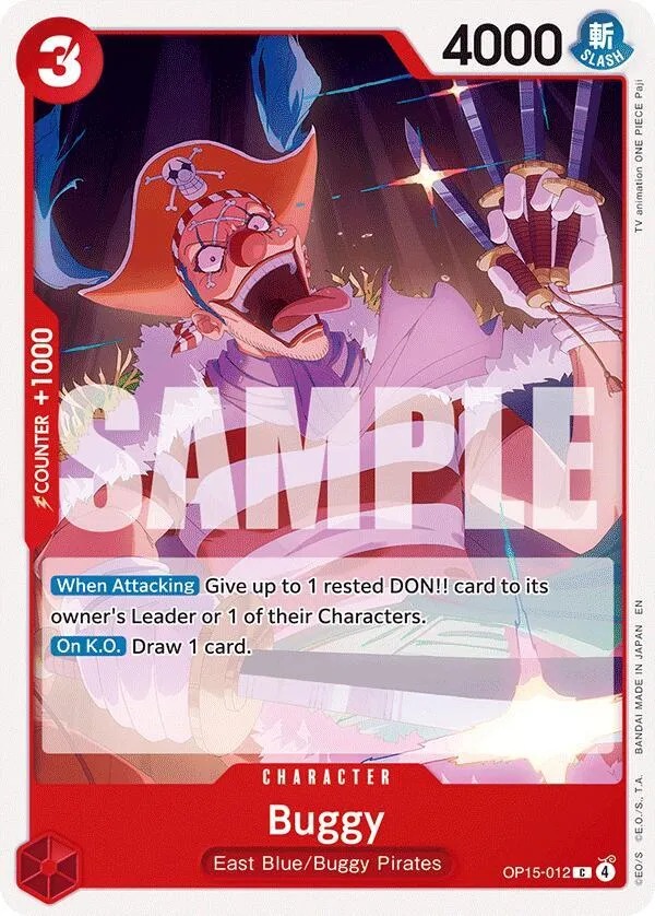 Buggy — Adventure on Kami's Island — One Piece Card Game