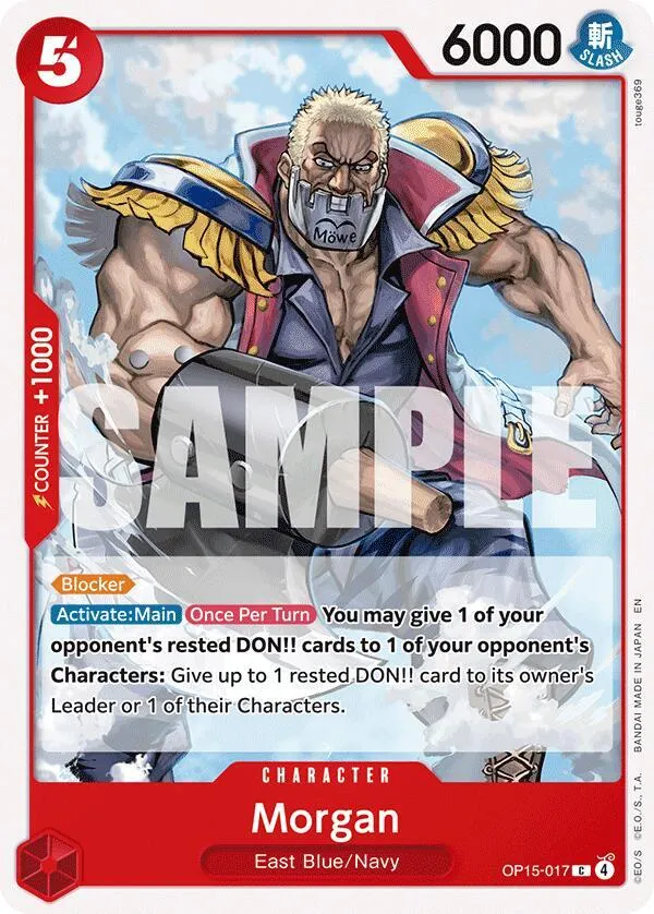 Morgan — Adventure on Kami's Island — One Piece Card Game