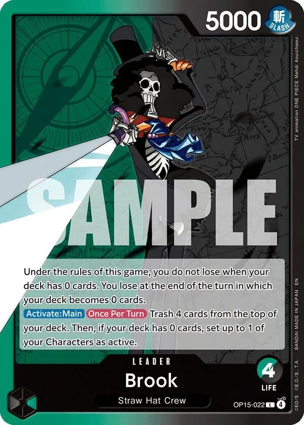 Brook (OP15-022) — Adventure on Kami's Island — One Piece Card Game