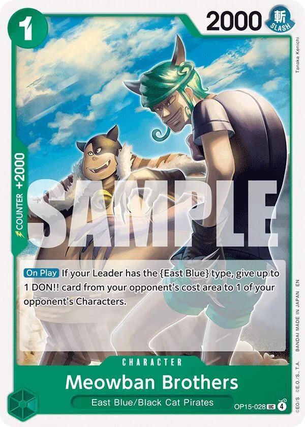 Meowban Brothers — Adventure on Kami's Island — One Piece Card Game