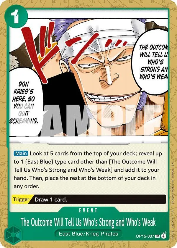 The Outcome Will Tell Us Who's Strong and Who's Weak — Adventure on Kami's Island — One Piece Card Game