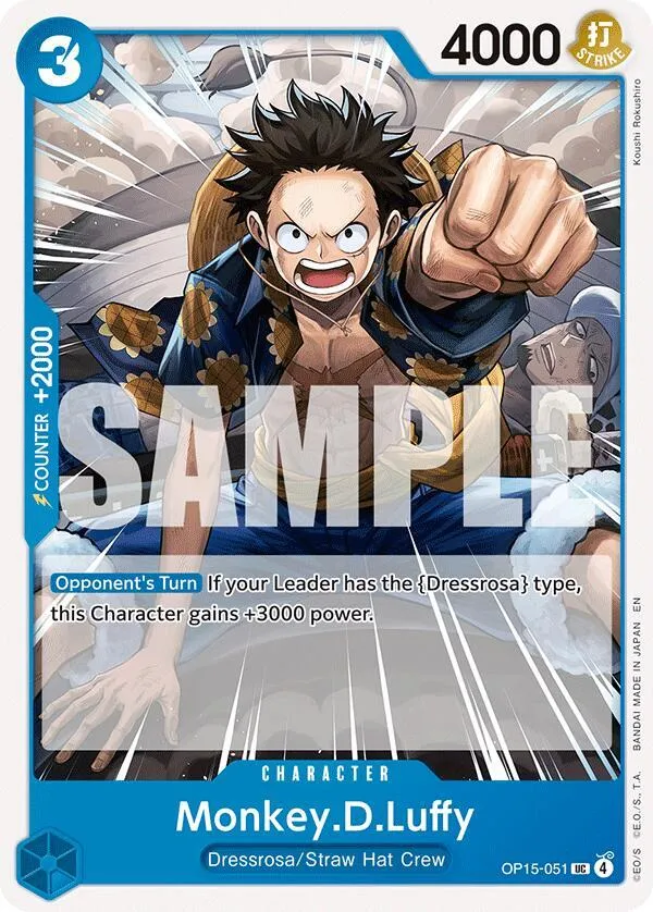 Monkey.D.Luffy (OP15-051) — Adventure on Kami's Island — One Piece Card Game