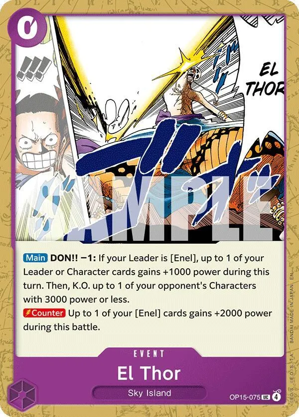 El Thor — Adventure on Kami's Island — One Piece Card Game