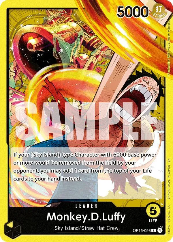 Monkey.D.Luffy (OP15-098) — Adventure on Kami's Island — One Piece Card Game