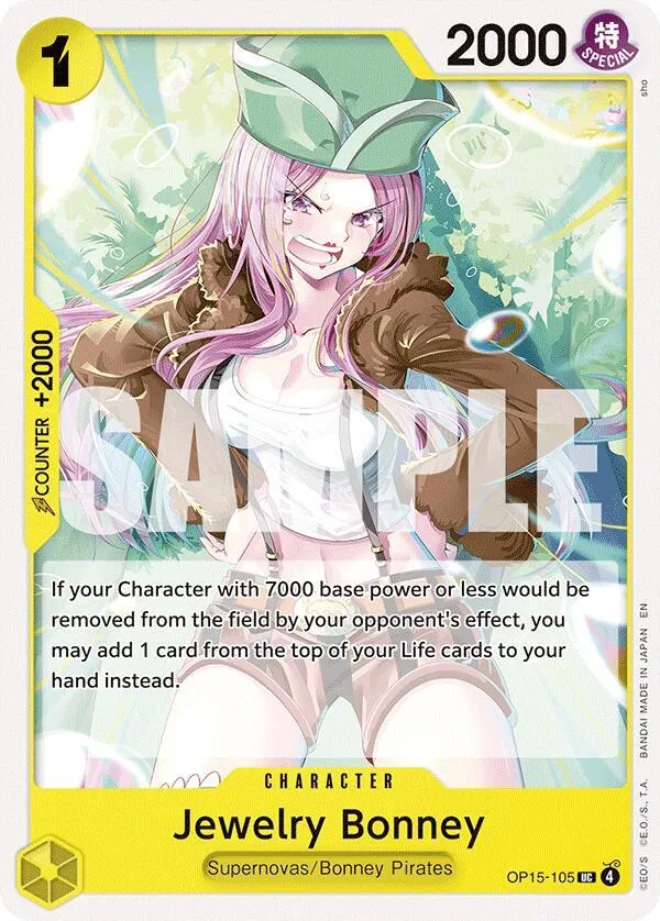 Jewelry Bonney (OP15-105) — Adventure on Kami's Island — One Piece Card Game