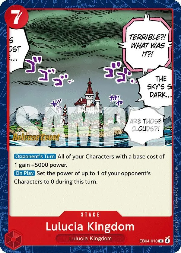 Lulucia Kingdom — Adventure on Kami's Island Release Event Cards — One Piece Card Game