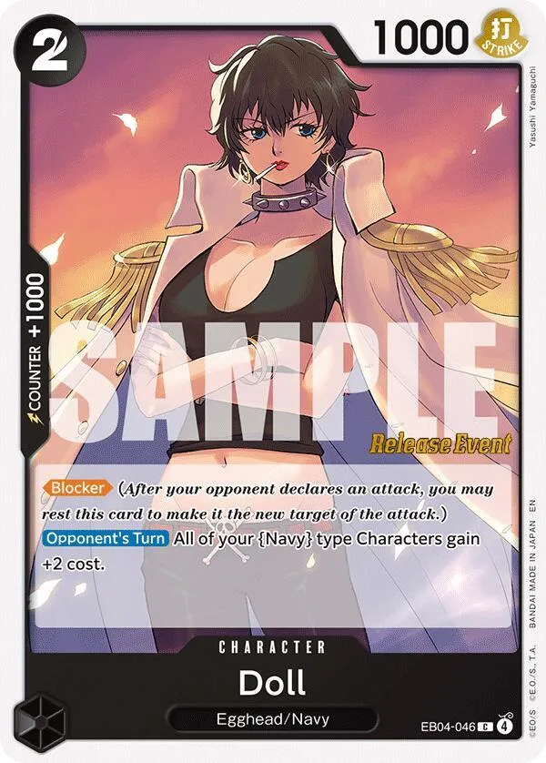 Doll — Adventure on Kami's Island Release Event Cards — One Piece Card Game